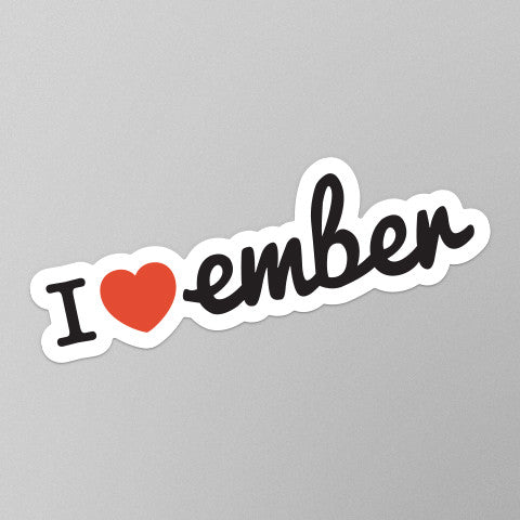 I Heart Ember Stickers